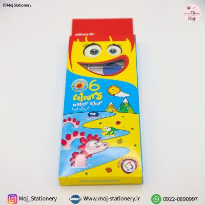 آبرنگ ۶ رنگ آریا