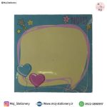 برگه یادداشت فانتزی طرح‌ قلب