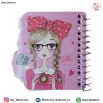 دفترچه سیمی طرح دختر عکاس