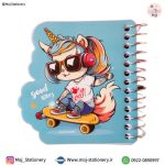 دفترچه سیمی طرح یونیکورن اسکیتباز