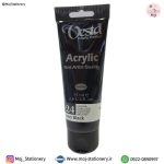 رنگ آکرولیک 75ml کد 24 (Ivory Black) برند وستا