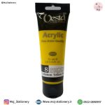 رنگ آکرولیک 75ml کد 8 (Cadmium Yellow Pale Hue) برند وستا