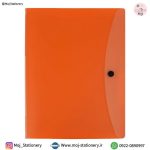 دفتر کلاسوری نارنجی جیبدار 100 برگ برند پاپکو - تصویر 3