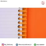 دفتر کلاسوری نارنجی جیبدار 100 برگ برند پاپکو - تصویر 4
