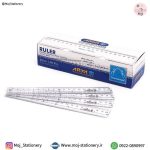 خط کش 30 سانتی‌متر طلقی شفاف برند آریا
