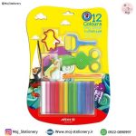 خمیربازی ۱۲ رنگ وکیومی با ابزار برند آریا
