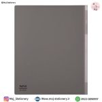 کلاسور 2 حلقه مات خاکستری برند پاپکو