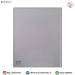 کلاسور 4 حلقه مات نقره‌ای برند پاپکو