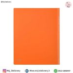 کلاسور 4 حلقه مات نارنجی برند پاپکو