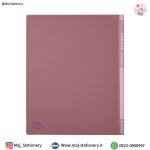 کلاسور 4 حلقه مات گلبهی برند پاپکو