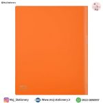 کلاسور 2 حلقه مات نارنجی برند پاپکو