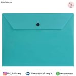پوشه دکمه دار سبز سایز A4 برند پاپکو
