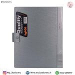 دفتر کلاسوری نقره‌ای 200 برگ دکمه دار برند پاپکو