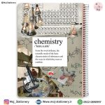 دفتر سیمی جلد شده 80 برگ طرح درس شیمی کلاسیک برند نهال