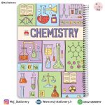 دفتر سیمی جلد شده 80 برگ طرح درس شیمی برند نهال