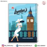 دفتر - برگ طرح کلاسیک بانو و لندن برند نهال