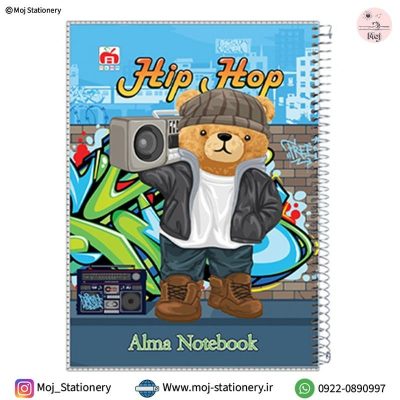 دفتر 80 برگ تدی هیپهاپ برند نهال
