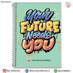 دفتر زبان 2 خط  طرح ( Your Future Needs You) برند نهال