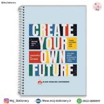 دفتر زبان 2 خط  طرح ( Create Your Own Future) برند نهال