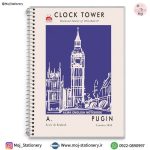 دفتر زبان 2 خط  طرح (Clock Tower) برند نهال