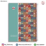 دفتر شطرنجی 60 برگ 5 میل (خانه کوچک) طرح کلاسیک بزرگسال برند نهال-ارسال طرح رندوم
