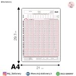 پاسخ برگ تست سایز A4 بسته ۵۰ برگ - تصویر 2